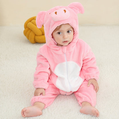 Flannel Animal Shaped Baby One-Piece Suit