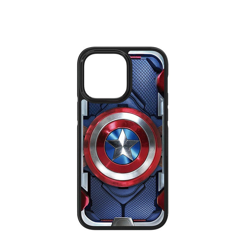 Bronzing Marvel Spider-Man Iron Man Phone Case