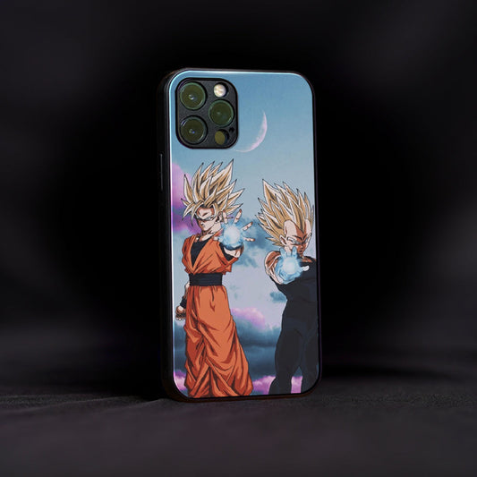 Goku and Vegeta Anime Glass Case