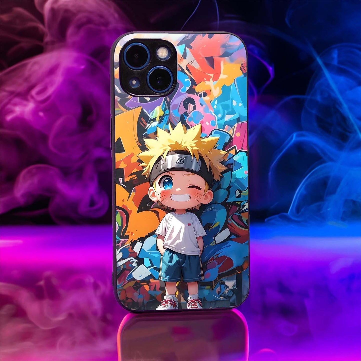 Naruto Chibi Glass Case