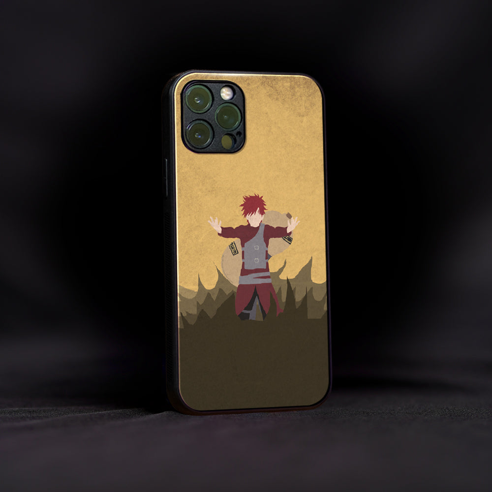 Gaara Art Naruto Anime Glass Case