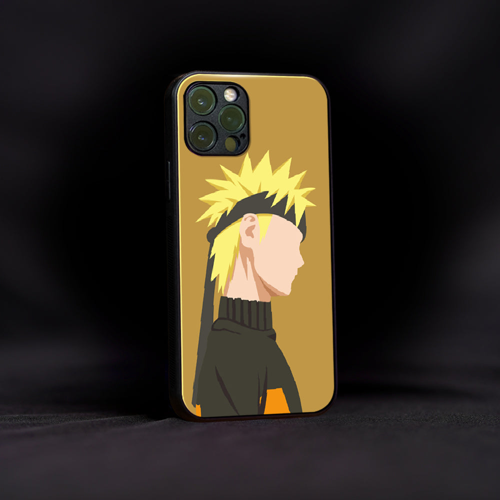 Naruto Uzumaki Vector Art Glass Case