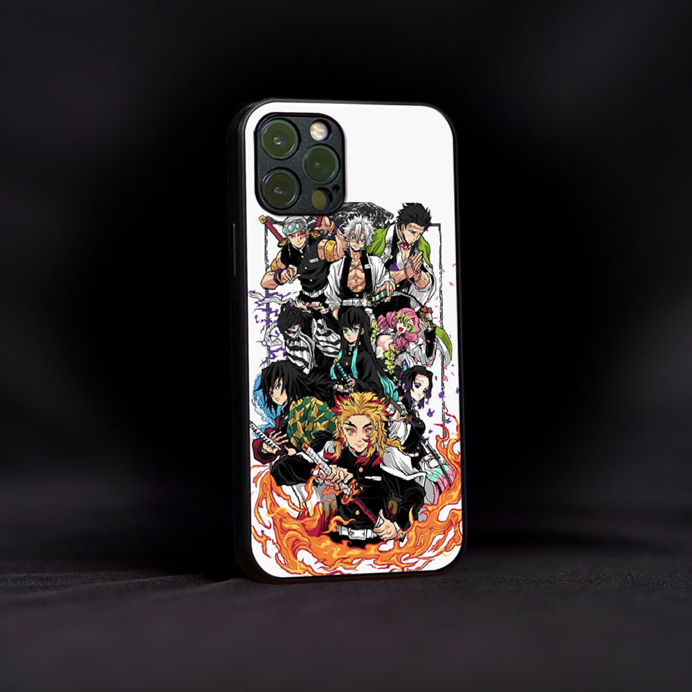 The Gang Demon Slayer Glass Case