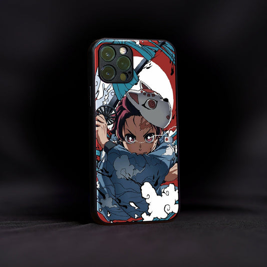 Tanjiro Anime Art Glass Case