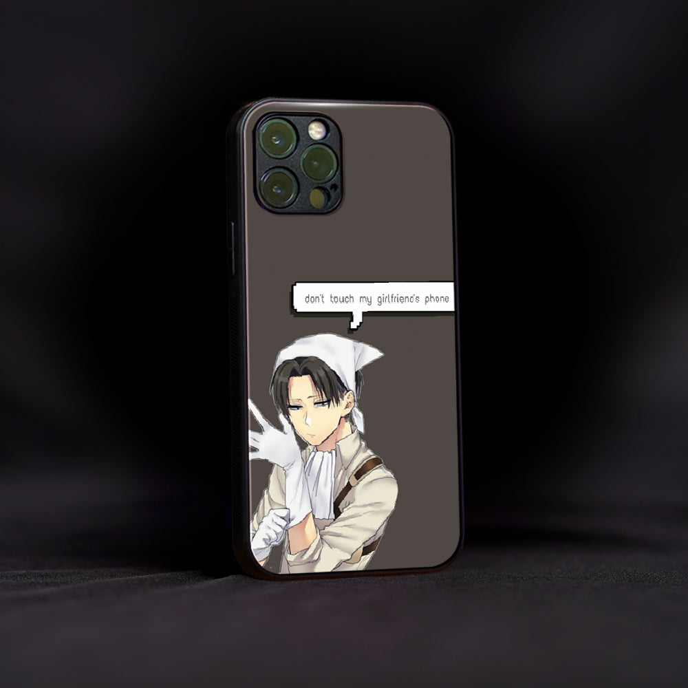 Levi Quote Print Glass Case