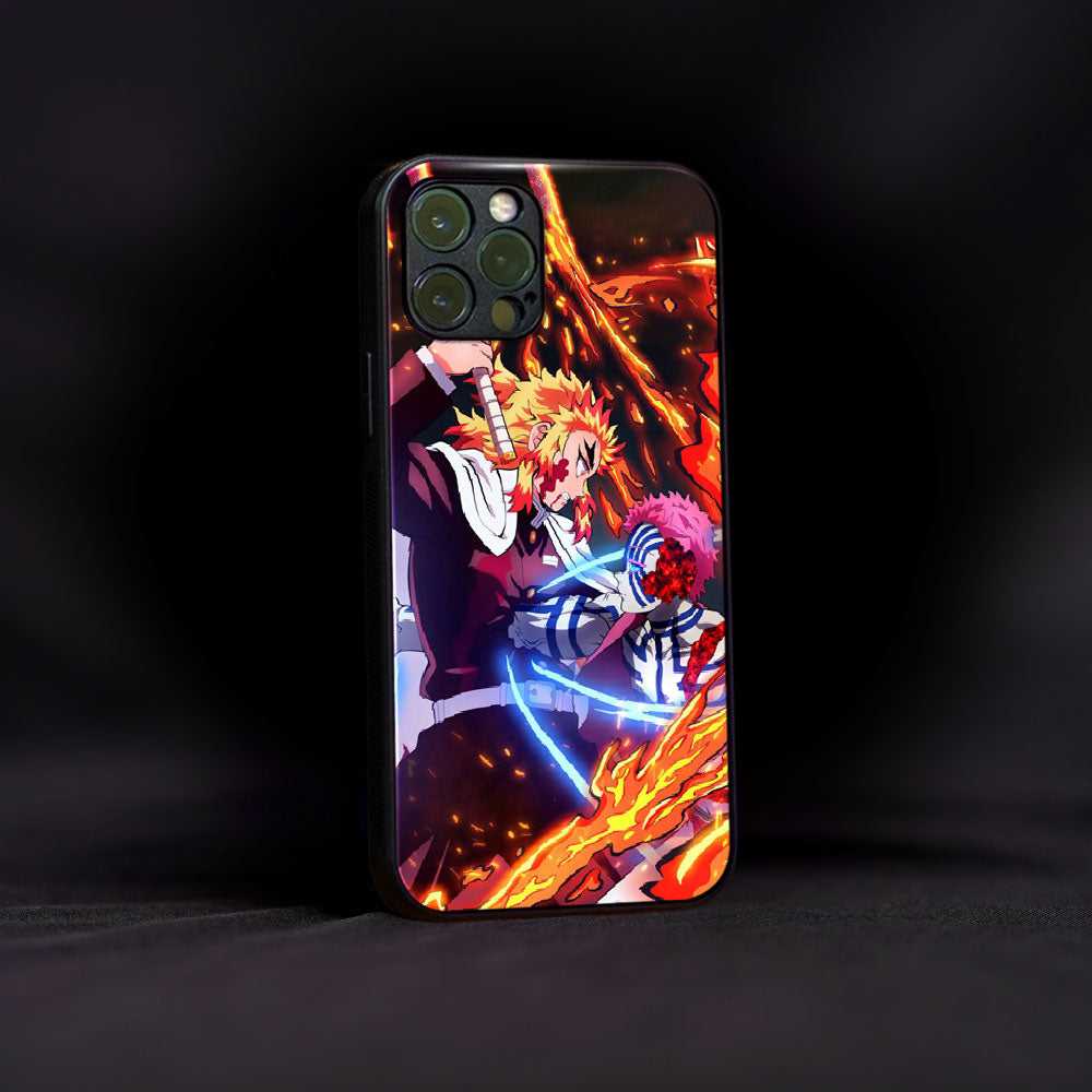 Kimetsu Vs Akaza Glass Case