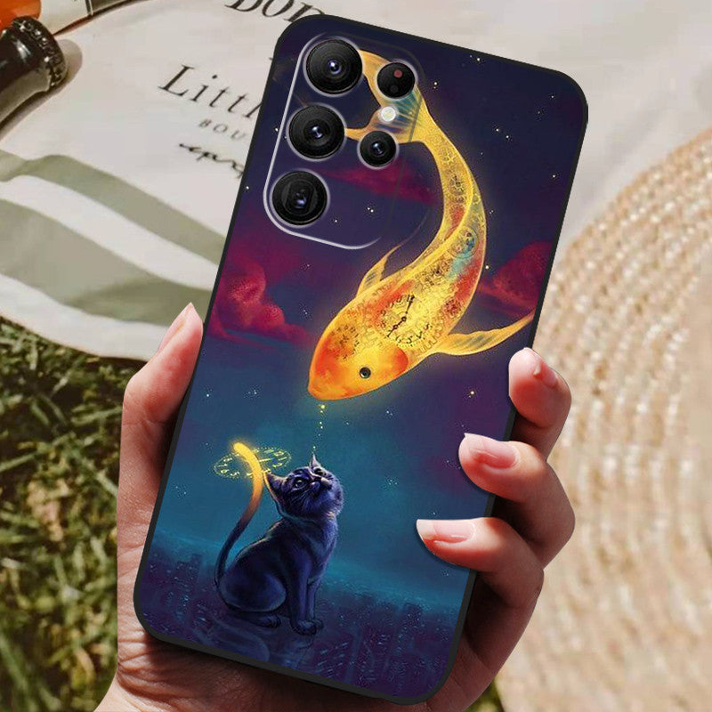 luckanime 3D animal landscape art full brand mobile phone case