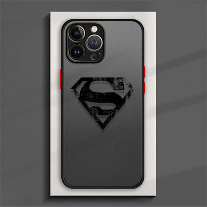 Bronzing Marvel Spider-Man Iron Man Phone Case