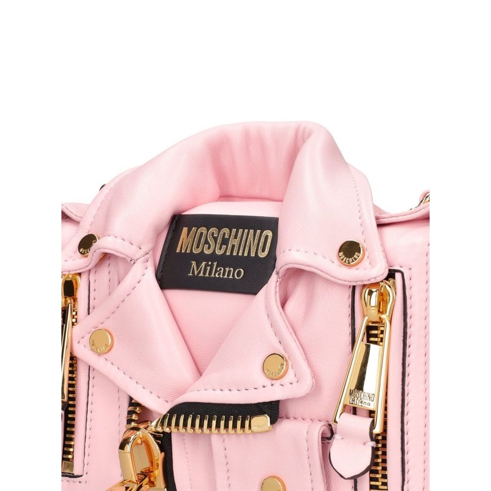 Moschino Women's Biker Leather Shoulder Bag