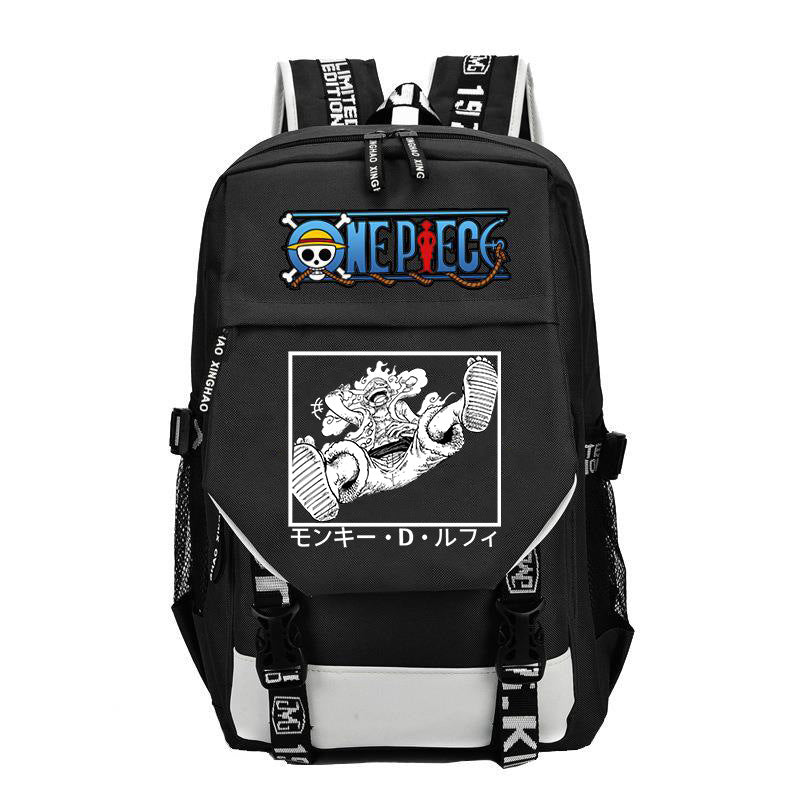 One Piece New Backpack Student School Bag