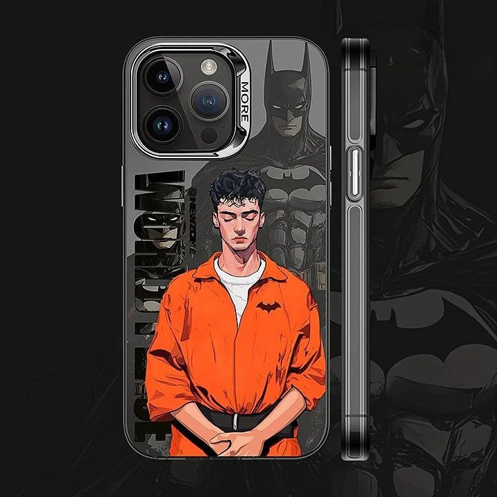 Bronzing Marvel Spider-Man Iron Man Phone Case