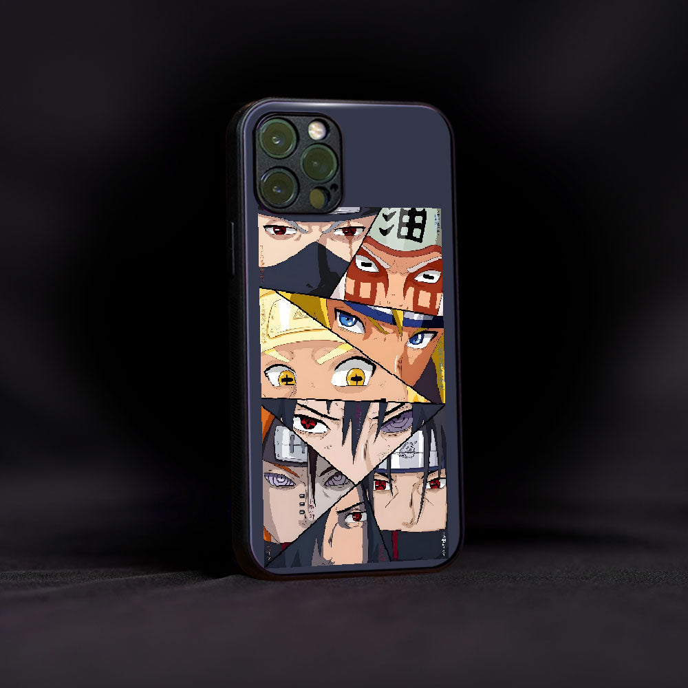 Powerful Eyes of Naruto Glass Case