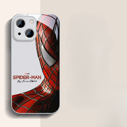 Bronzing Marvel Spider-Man Iron Man Phone Case