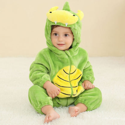 Flannel Animal Shaped Baby One-Piece Suit